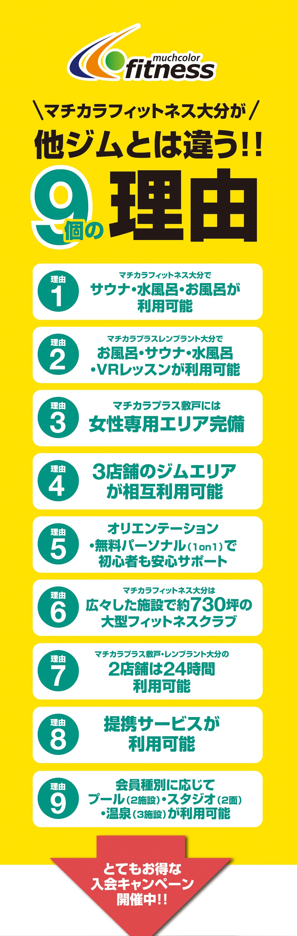 マチカラが他ジムと違う９の理由