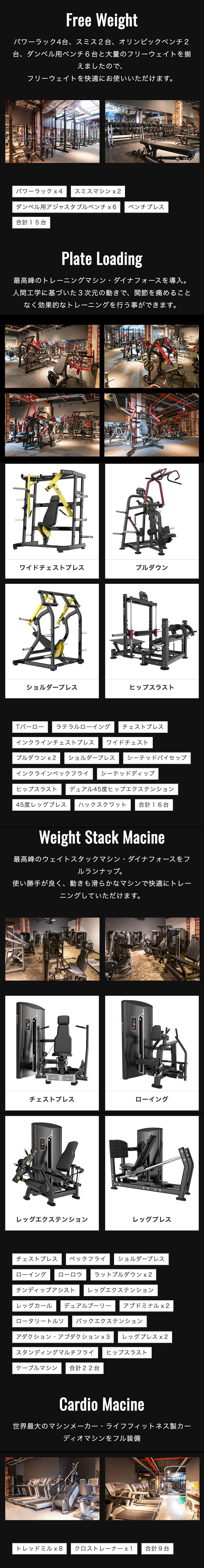 ジムエリアリニューアル詳細