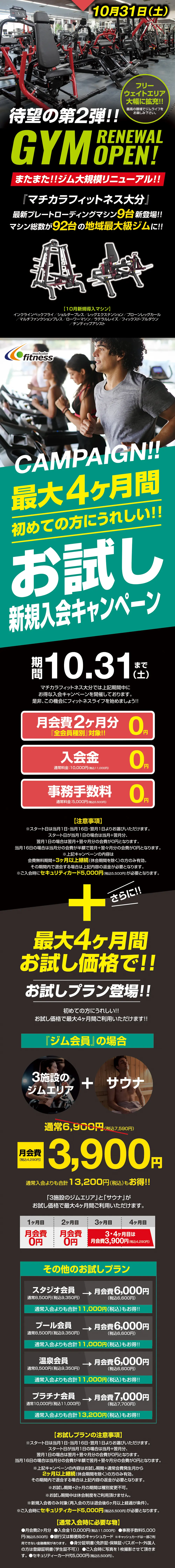 今月のキャンペーン